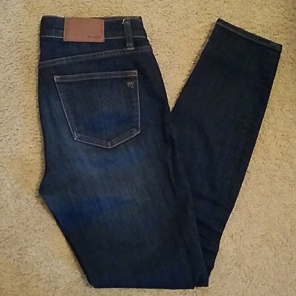 Madewell Dark Denim Ankle Skinny Jeans